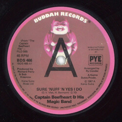 Captain Beefheart / The Magic Band Sure 'Nuff 'N' Yes I Do Vinyl 7" USED
