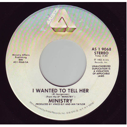 Ministry I Wanted To Tell Her Vinyl 7" USED
