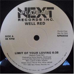 Well Red Limit Of Your Loving Vinyl 12" USED