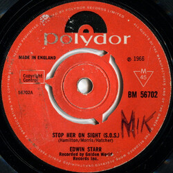 Edwin Starr Stop Her On Sight (S.O.S.) Vinyl 7" USED