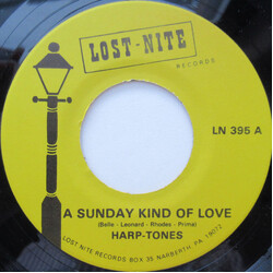 The Harptones A Sunday Kind Of Love / I'll Never Tell Vinyl 7" USED