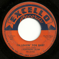 Lightning Slim I'm Leavin' You Baby Vinyl 7" USED