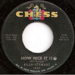 Billy Stewart How Nice It Is / No Girl Vinyl 7" USED