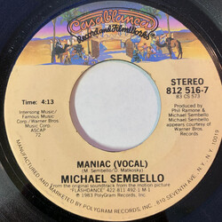 Michael Sembello Maniac Vinyl 7" USED