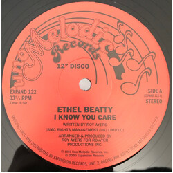 Ethel Beatty I Know You Care / It's Your Love Vinyl 12" USED