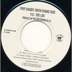 Puff Daddy / Faith Evans / 112 / The Lox Tribute To The Notorious B.I.G. Vinyl 7" USED