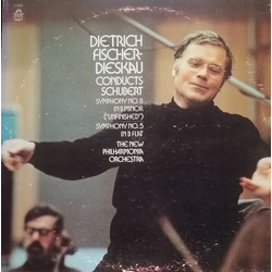 Dietrich Fischer-Dieskau / Franz Schubert / New Philharmonia Orchestra Symphony No. 8 In B Minor ("Unfinished"); Symphony No. 5 In B Flat Vinyl LP USE