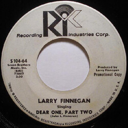Larry Finnegan Dear One, Part Two Vinyl 7" USED