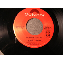 John Lennon Nobody Told Me Vinyl 7" USED