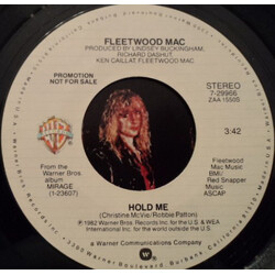 Fleetwood Mac Hold Me Vinyl 7" USED
