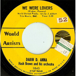 Darin D. Anna We Were Lovers Vinyl 7" USED