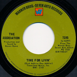 The Association (2) Time For Livin' Vinyl 7" USED