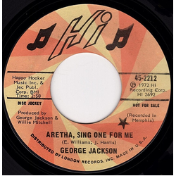 George Jackson (3) Aretha, Sing One For Me / I'm Gonna Wait Vinyl 7" USED