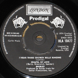 Shirley Alston I Hear Those Church Bells Ringing / Chapel Of Love Vinyl 7" USED