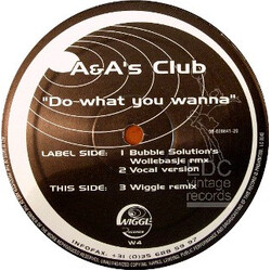 A&A's Club Do What You Wanna Vinyl 12" USED