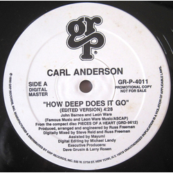 Carl Anderson How Deep Does It Go Vinyl 12" USED