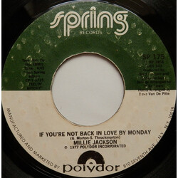 Millie Jackson If You're Not Back In Love By Monday / A Little Taste Of Outside Love Vinyl 7" USED
