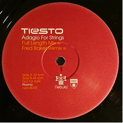 DJ Tiësto Adagio For Strings Vinyl 12" USED