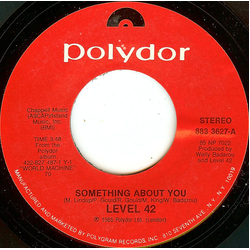 Level 42 Something About You Vinyl 7" USED