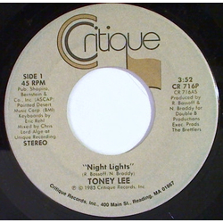 Toney Lee Night Lights Vinyl 7" USED