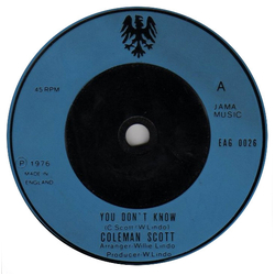 Calman Scott You Don't Know Vinyl 7" USED