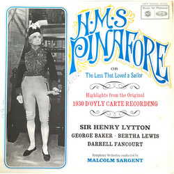 Gilbert & Sullivan / Sir Malcolm Sargent / Henry Lytton H.M.S Pinafore Vinyl LP USED
