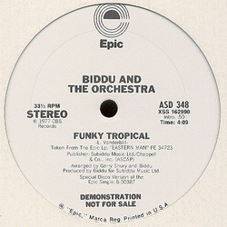 Biddu Orchestra Funky Tropical Vinyl 12" USED
