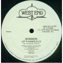 Bombers Let's Dance / Shake Vinyl 12" USED