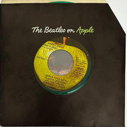 John Lennon & Yoko Ono / The Plastic Ono Band / The Harlem Community Choir Happy XMas (War is Over) / Listen, The Snow is Falling Vinyl 7" USED