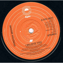 Dorothy Moore I Believe You Vinyl 7" USED