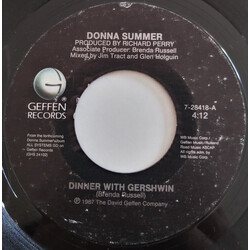 Donna Summer Dinner With Gershwin Vinyl 7" USED