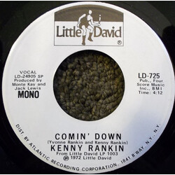 Kenny Rankin Comin' Down Vinyl 7" USED