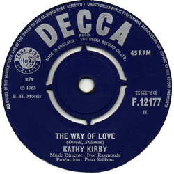 Kathy Kirby The Way Of Love Vinyl 7" USED