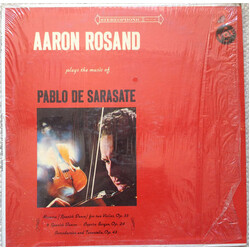 Aaron Rosand / Pablo de Sarasate Aaron Rosand Plays the Music of Pablo de Sarasate Vinyl LP USED