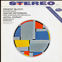 Ernest Bloch / Wayne Peterson / Antal Dorati / Minneapolis Symphony Orchestra Sinfonia Breve / Free Variations For Orchestra Vinyl LP USED