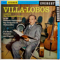 Heitor Villa-Lobos / The Violoncello Society / Johann Sebastian Bach Villa-Lobos Conducts The Violoncello Society Vinyl LP USED