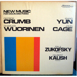 Paul Zukofsky / Gilbert Kalish New Music For Violin And Piano Vinyl LP USED