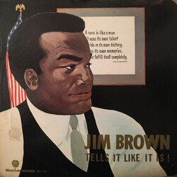Jim Brown (10) Jim Brown Tells It Like It Is! Vinyl LP USED