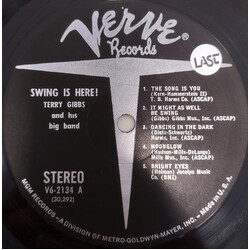 Terry Gibbs Big Band Swing Is Here! Vinyl LP USED