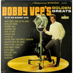 Bobby Vee Bobby Vee's Golden Greats Vinyl LP USED