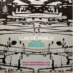 Luis De Pablo / Alea (8) / José María Franco Gil Polar / Modulos I / Modulos III Vinyl LP USED