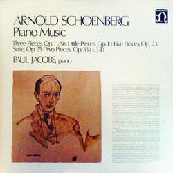 Arnold Schoenberg / Paul Jacobs (3) Piano Music Vinyl LP USED