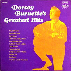 Dorsey Burnette Greatest Hits Vinyl LP USED