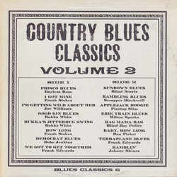 Various Country Blues Classics Volume 2 Vinyl LP USED