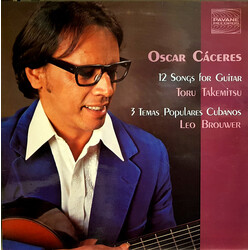 Oscar Cáceres / Toru Takemitsu / Leo Brouwer 12 Songs For Guitar / 3 Temas Populares Cubanos Vinyl LP USED