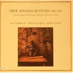 Paul Dombrecht / Wieland Kuijken / Robert Kohnen Oboe Sonatas Between 1700-1750 Vinyl LP USED