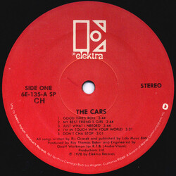 The Cars The Cars Vinyl LP USED