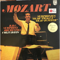 Wolfgang Amadeus Mozart / Sir Colin Davis / BBC Symphony Orchestra Symphonies No. 38 "Prague" / No. 41 "Jupiter" Vinyl LP USED