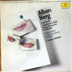 Alban Berg / Margaret Price / London Symphony Orchestra / Claudio Abbado Lulu Suite / Altenberg Lieder / Three Pieces For Orchestra Vinyl LP USED