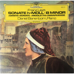 Franz Liszt Sonate h-Moll•B Minor / »Dante« Sonate / »Rigolette« Paraphrase Vinyl LP USED